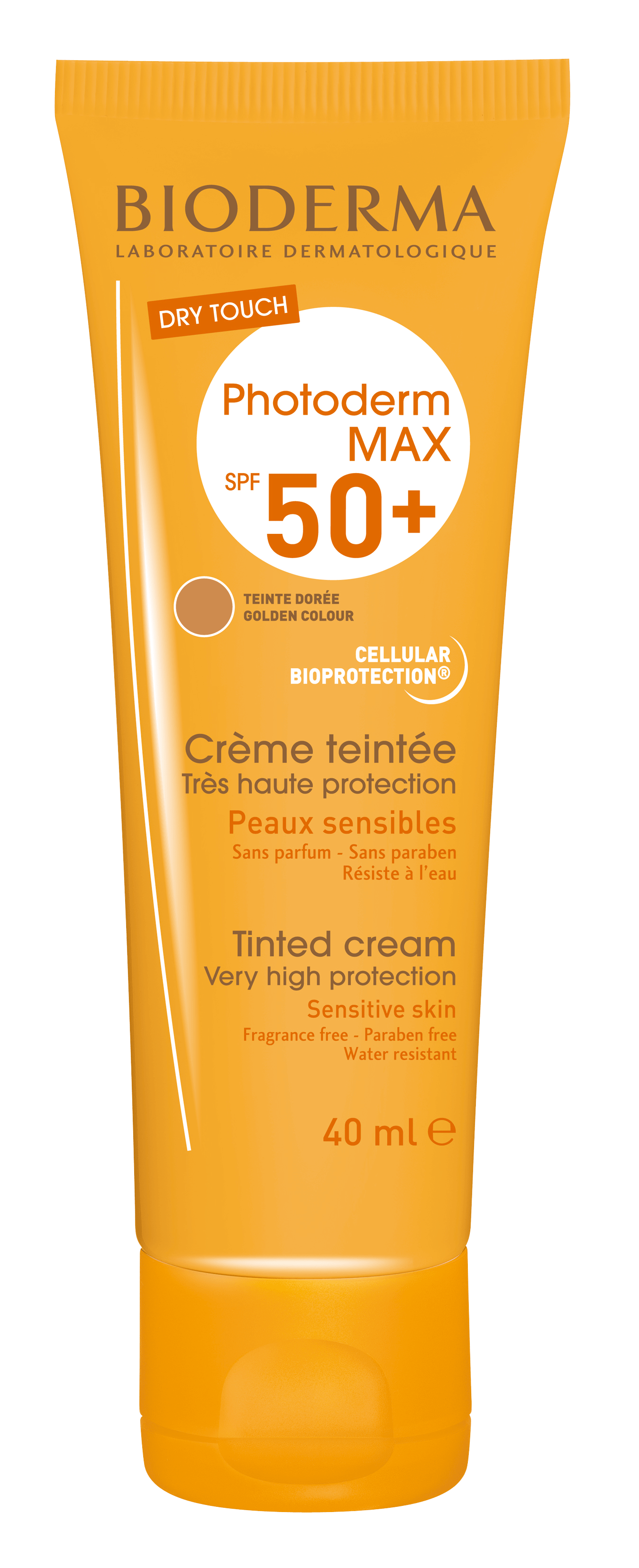 Bioderma PHOTODERM MAX CRÈME SPF50+ Golden tint / cream
SPF 50+ / UVA 38 - 40ml